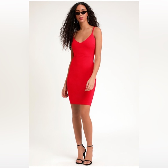 Lulus Sass and Class Red Sleeveless Bodycon Dress - Picture 2 of 4